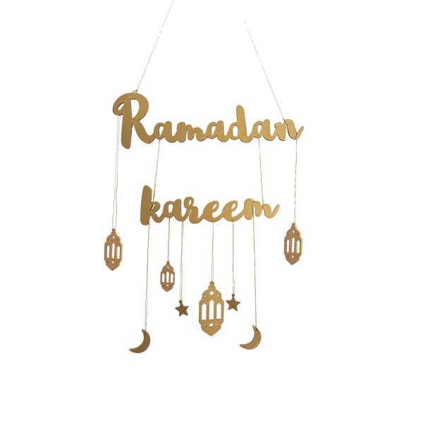 Ramadan Kareem Wall Decoration - Gold