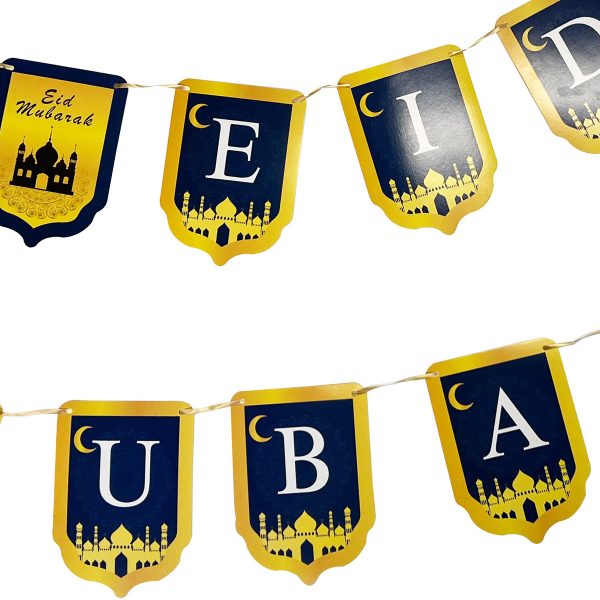 Eid Mubarak Paper Banner